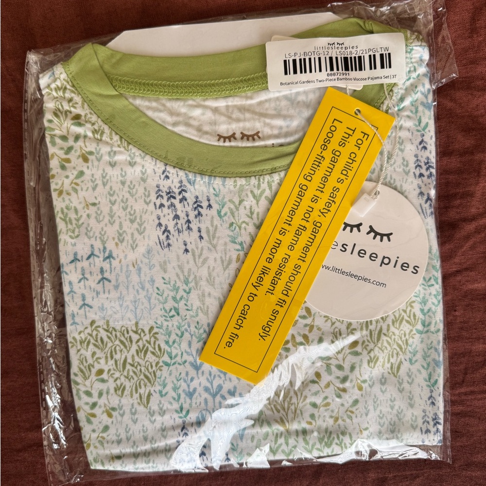 Little Sleepies botanical garden long sleeve set